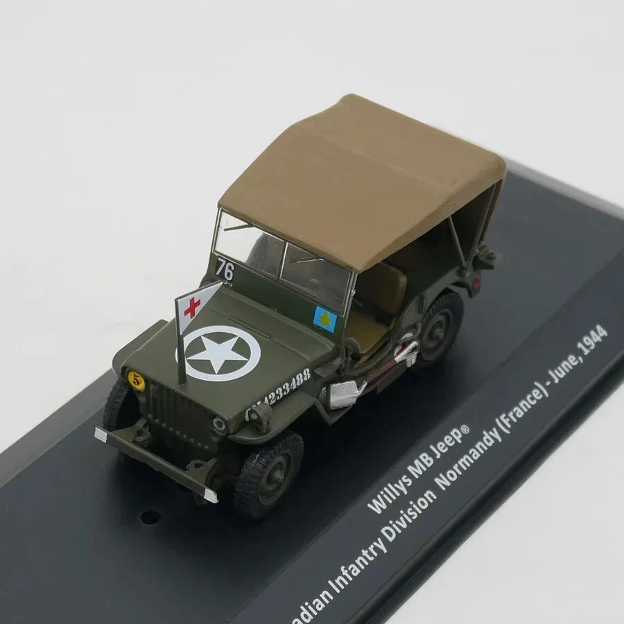 Ixo escala 1:43 diecast aleación Willys MB 1944 asuntos militares modelo de coche de juguete  Foto 3 de 4