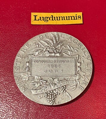 France, Medal, Ministère de l'Agriculture, Associations Agricoles, Dubois.A