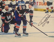 Aliaksei PROTAS Signed 8x10 Photo! Washington Capitals! W/Ovechkin In Pic W/COA