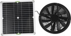 Solar Powered Fan Kit, 100W 12V 10In Waterproof Cooling round Solar Panel Exh...