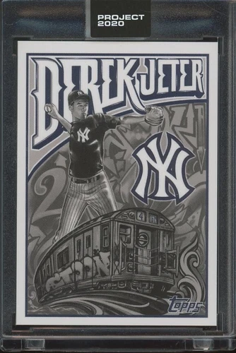 Topps Project 2020 #219 DEREK JETER by Mister Cartoon