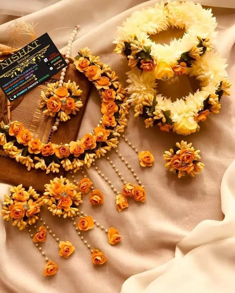 Pakistani online flower jewellery