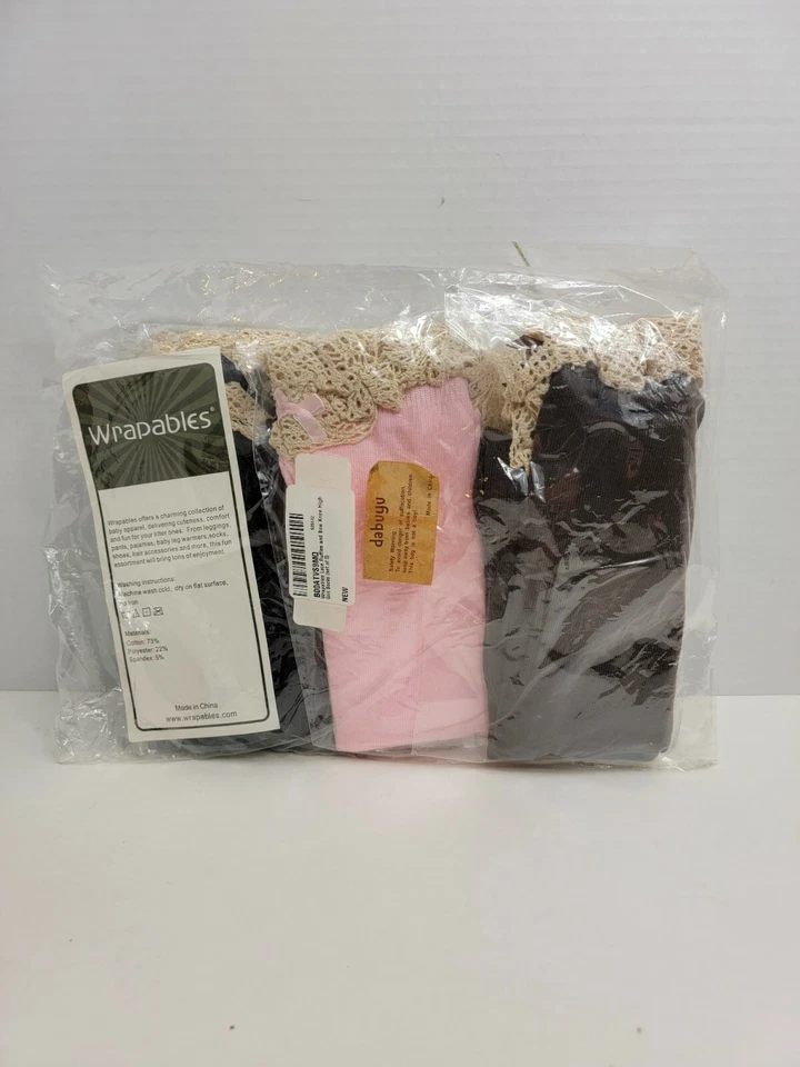 Wrapables кружева оборки и бант колена девочки носки (комплект из 5) - Изображение 2 из 4