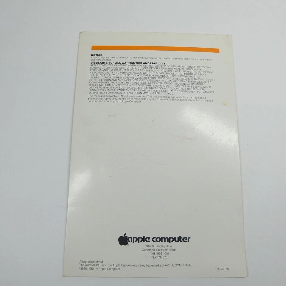 Apple Adventure! Instruction Card User Manual Vintage Apple Entertainment Series - Image 2 of 2
