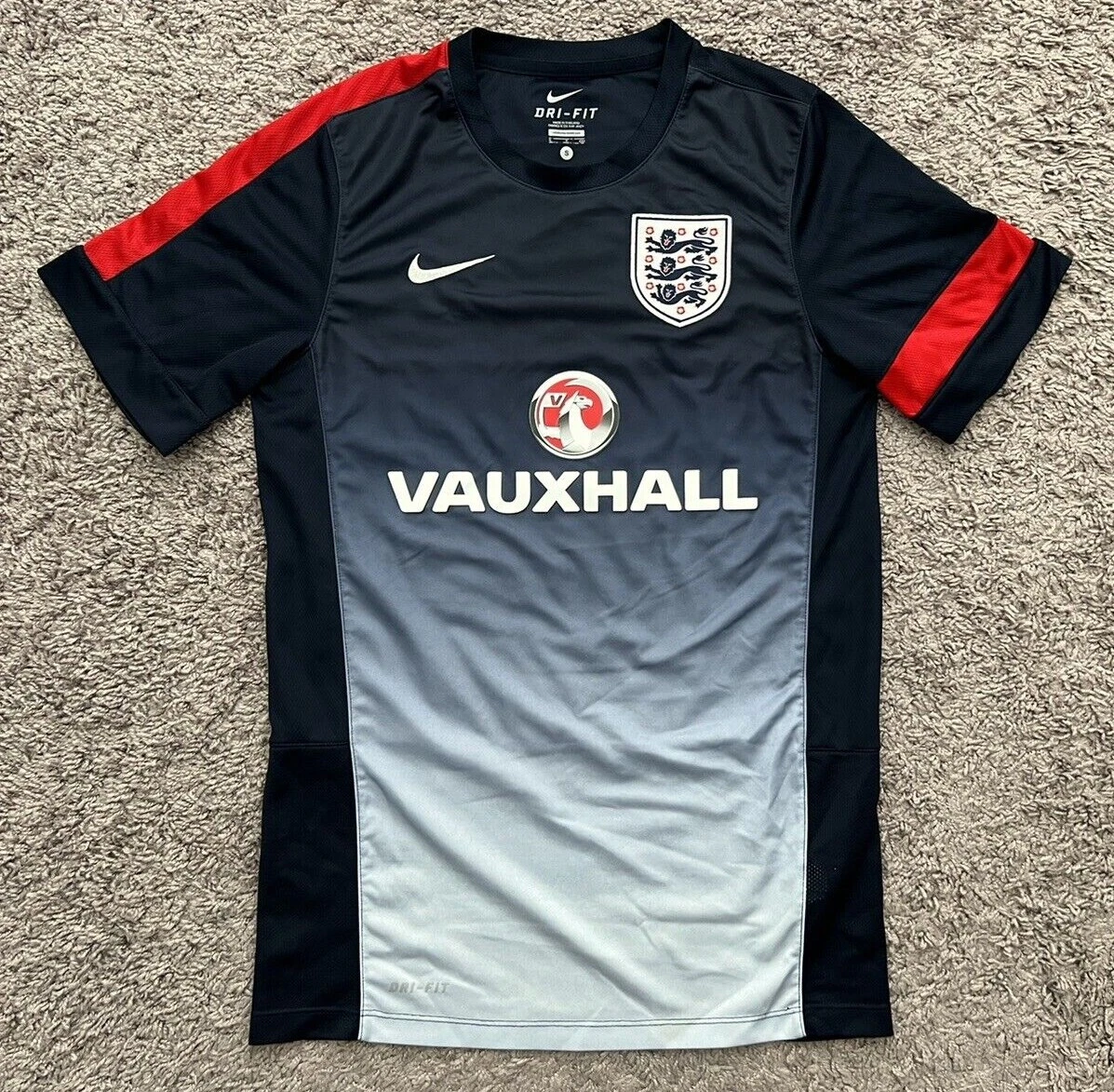 Sistemáticamente capacidad Vista Nike England Soccer Team Vauxhall Dri Fit Training Jersey Blue Men&#039;s  Small | eBay