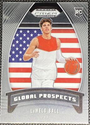 LaMelo Ball 2020-21 Panini Prizm Draft Picks #98 Global Prospects Rookie Card