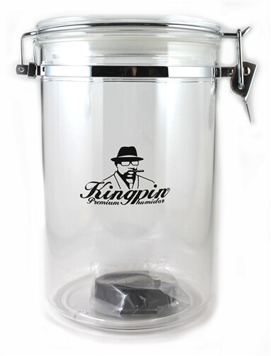 Kingpin Acrylic Tobacco and Cigar Humidor Jar