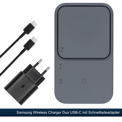 Original Samsung Wireless Charger Duo EP-P5400 Ladepad mit Adapter Qi Ladegerät