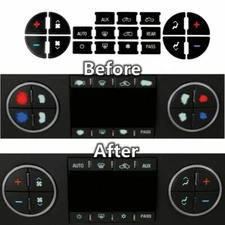 For Chevrolet GMC Tahoe A/C Button Repair Decal Dash Switch Stickers Replacement