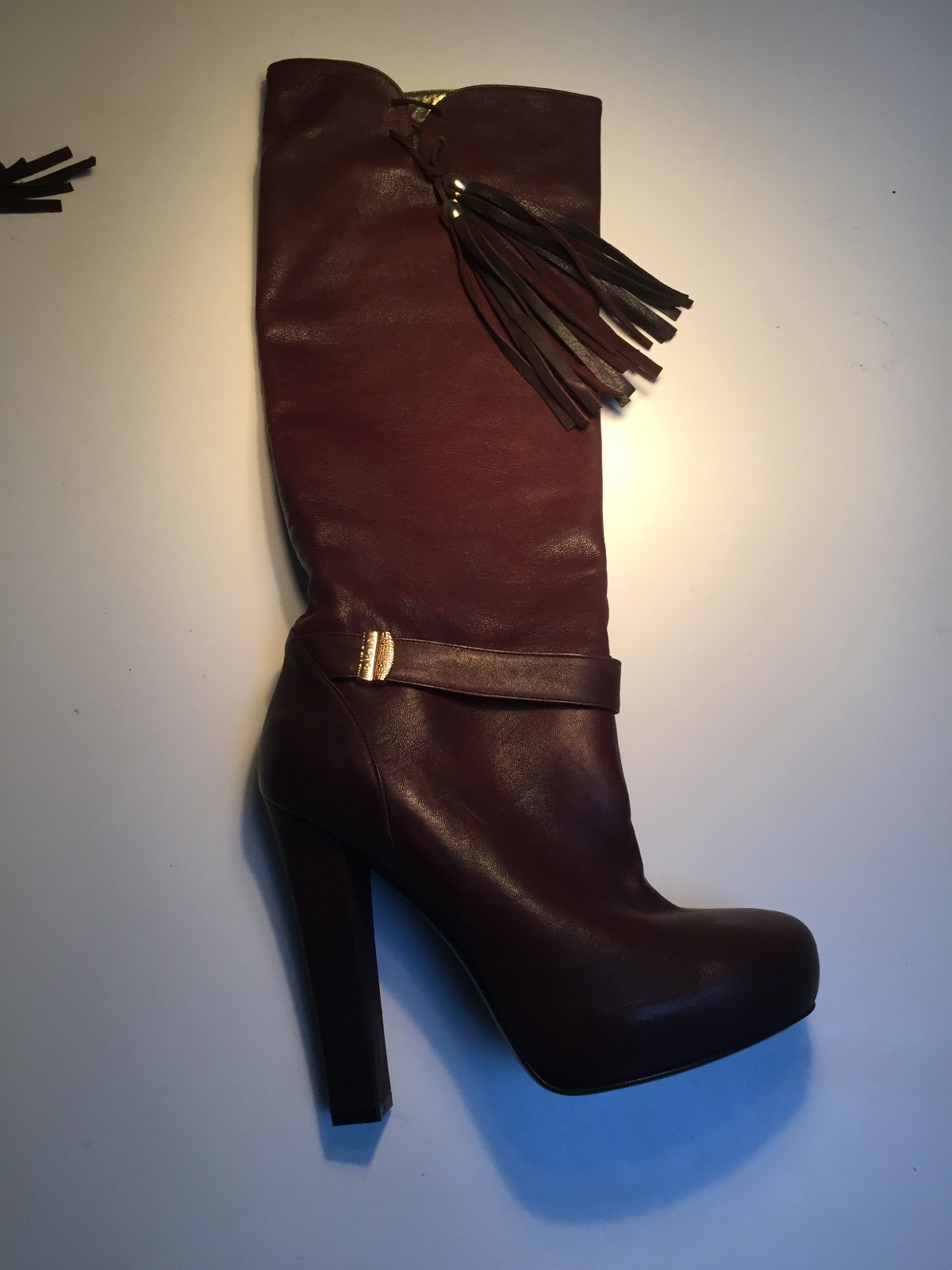 Just Cavalli-Stiefel, dunkelbraun/bordeaux, 39 Just Cavalli-Stiefel, dunkelbraun/bordeaux, 39