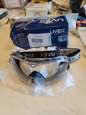 Uvex OTG Safety Goggles with Clear Hydroshield Anti-Fog Lens & Fabric Headband