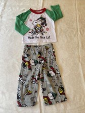 PEANUTS Snoopy  Woodstock Kid  s Christmas Outfit Set- 2T Pajamas