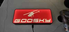 Goosky RC Heli  led  light box  sign wall mountable  Usb c powered