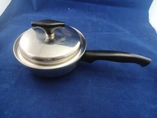 Kitchen Craft Multi Core 5 Ply Stainless Steel Sauce Pan 1 Quart w/Lid USA Made