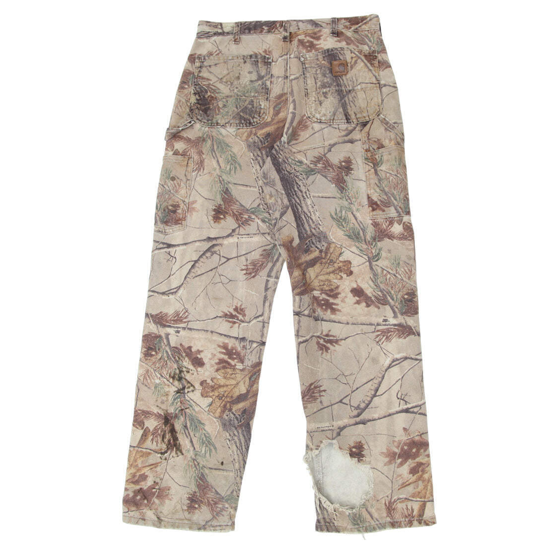 Mens Carhartt Realtree Forest Camo Carpenter Pants Distressed | eBay