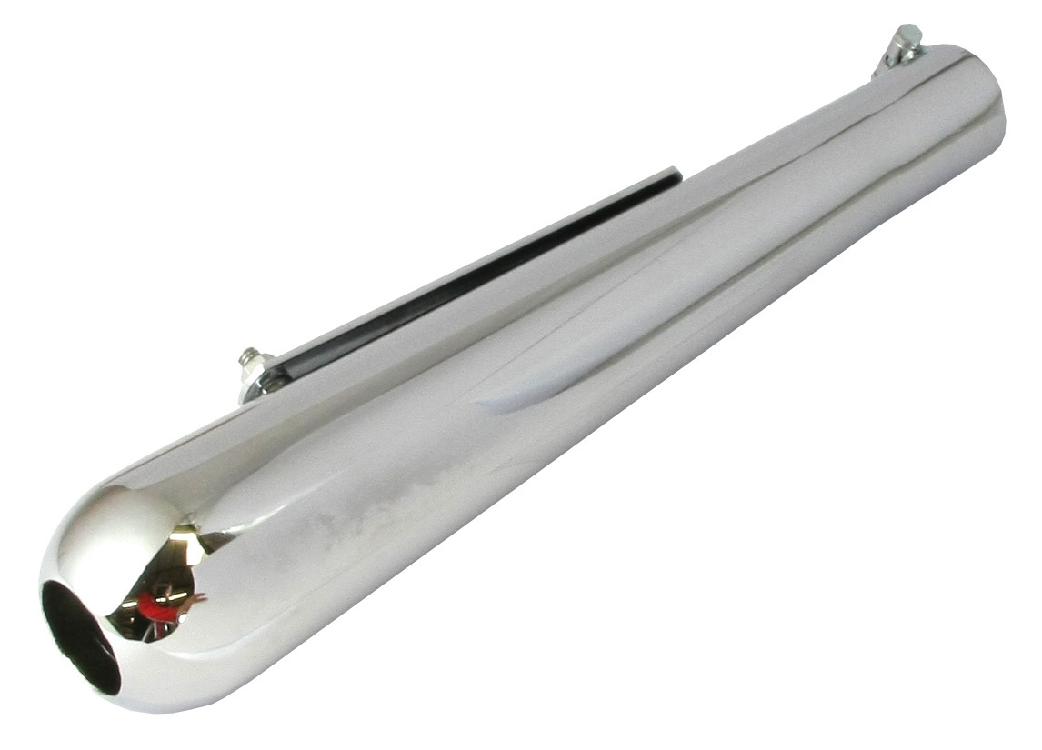 VIPER UNIVERSAL SILENCER - 16"" CLUB - CHROME - NO BAFFLE
