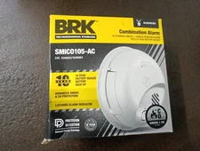 New BRK 6 Count Combination Smoke & CO2 Alarm SMIC0100-AC