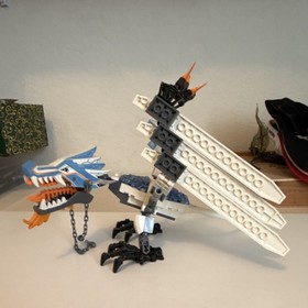 LEGO 2260 Ice Dragon Attack , No Mini figs, No Flag, (Genuine) Ninjago