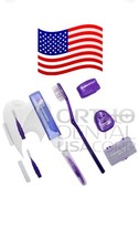 40Pcs POUCH Orthodontic Kit Dental Floss Dental Wax Toothbrush Interdental USA
