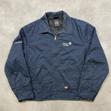 Dickies Eisenhower Jacket Mens Large Workwear Quilted Bomber, Navy