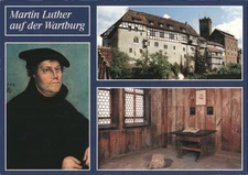 Germany Martin Luther Wartburg Castle,Thuringia Lucas Cranach D. A. Postcard