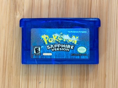 Pokemon: Sapphire Version (Game Boy Advance, 2003) Cartridge Only  - New Battery