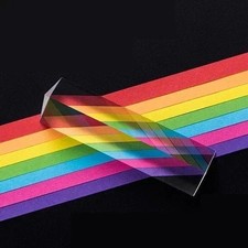 Optical Triangular Prism Crystal Glass Science Light Spectrum Physics Teaching