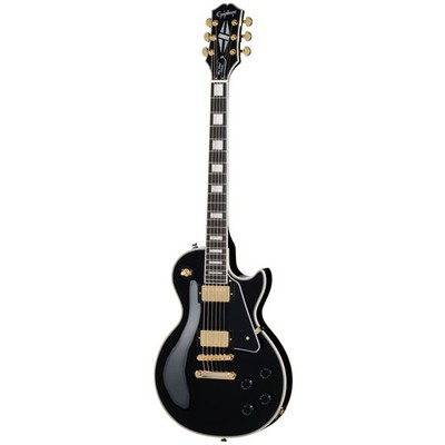 Epiphone Les Paul Custom Ebony - Single Cut E-Gitarre