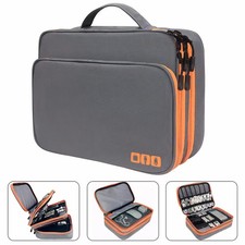 Travel Cable Organizer Bag Waterproof Electronics Accessories Storage-Case Pouch