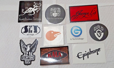 Music Merchants Stickers Distributed at NAMM Conventions; Group of 10