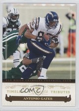 2006 Donruss Classics Timeless Tributes Gold 20/25 Antonio Gates #81 HOF 0b2
