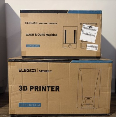 ELEGOO Saturn 2 3D Printer with Mercury XS Bundle Wash & Cure Machine