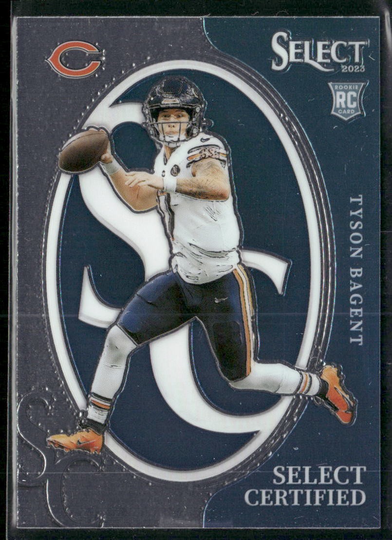 Tyson Bagent 2023 Panini Select Select Certified Rookies #CRO-TBA Chicago Bears