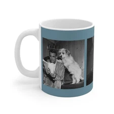 Old Hollywood Actors Bedtime Mug 11oz – Smoky Blue Classic Coffee Cup