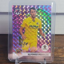 2021-22 Mosaic La Liga #92 Alfonso Pedraza Purple Mosaic Prizm /49