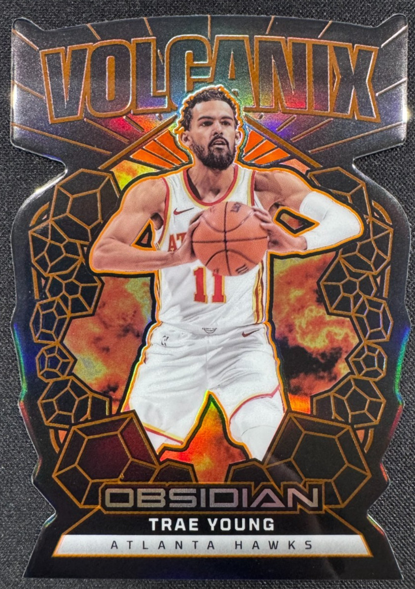 2024-25 Obsidian #12 Trae Young Volcanix Die-Cut SP - Atlanta Hawks