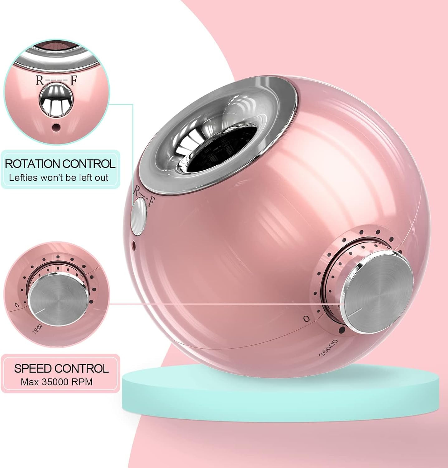 Fresa Unghie 35000 Giri Professionale: Micromotore Trapano Manicure - 3