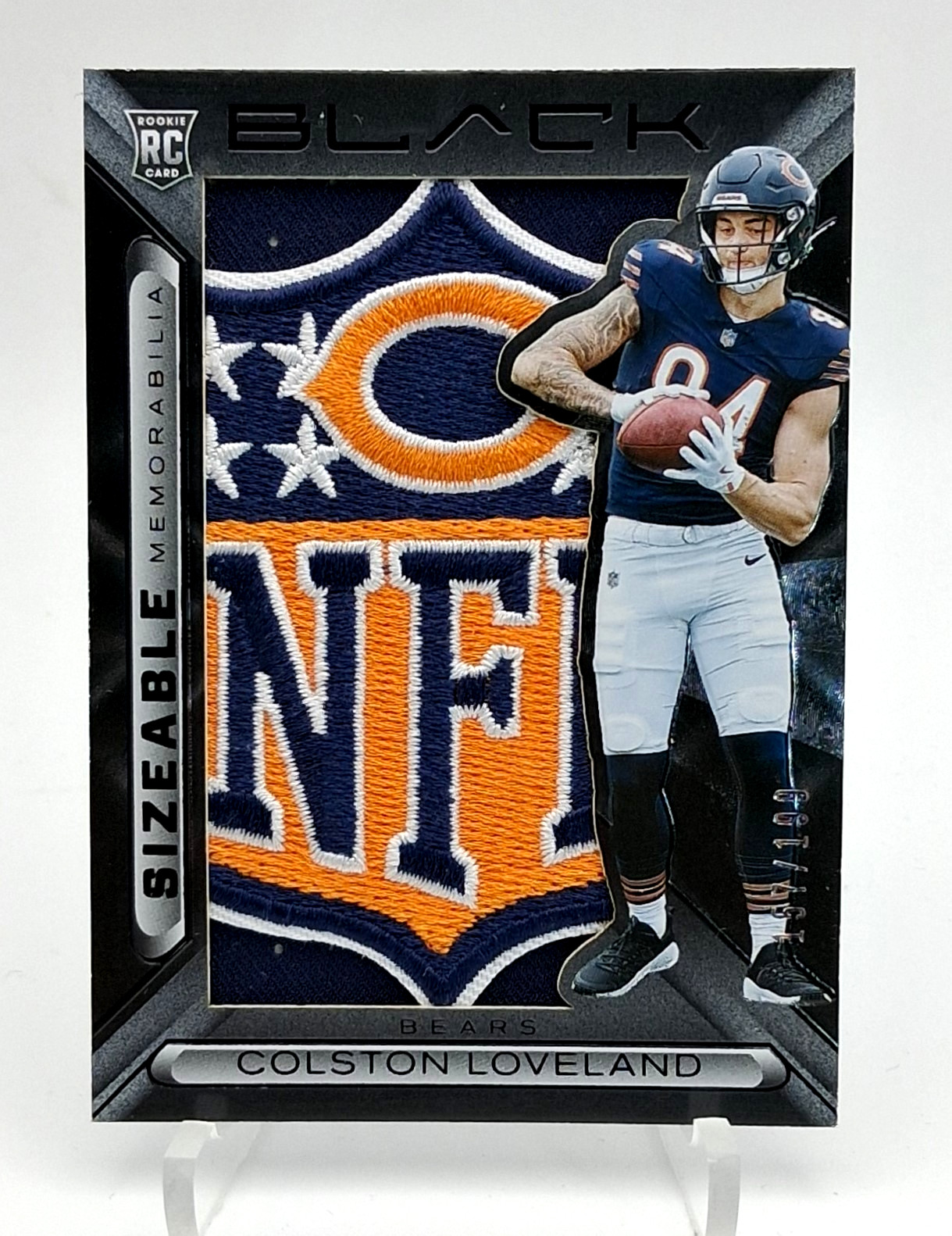 Colston Loveland 2025 Panini Black Sizeable Memorabilia Rookie Nfl Shield **