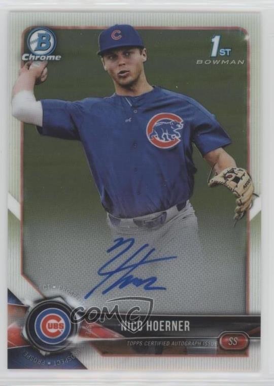 2018 Bowman Draft Chrome Draft Pick Auto Nico Hoerner #CDA-NH Auto