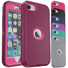 For Apple iPhone 8/8 Plus Heavy Duty Hybrid Shockproof Rugged Phone Case Cover