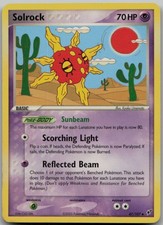 Solrock 47/107 Uncommon EX Deoxys LP Pokemon Card