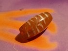ANCIENT PYU LINE DECORATED EYE AND DOUBLE LINE AGATE CARNELIAN GLOSSY BEAD 16.5 — photo 5