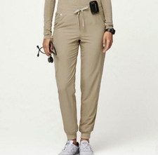 FIGS Technical Collection Women  s Jogger Scrub Pants khaki Size M