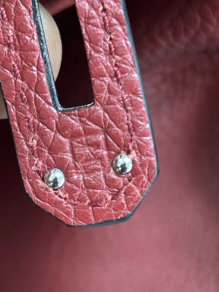 Herrajes 100% Auténticos Hermès Birkin 35 Cuero Plata Foto 4 de 4