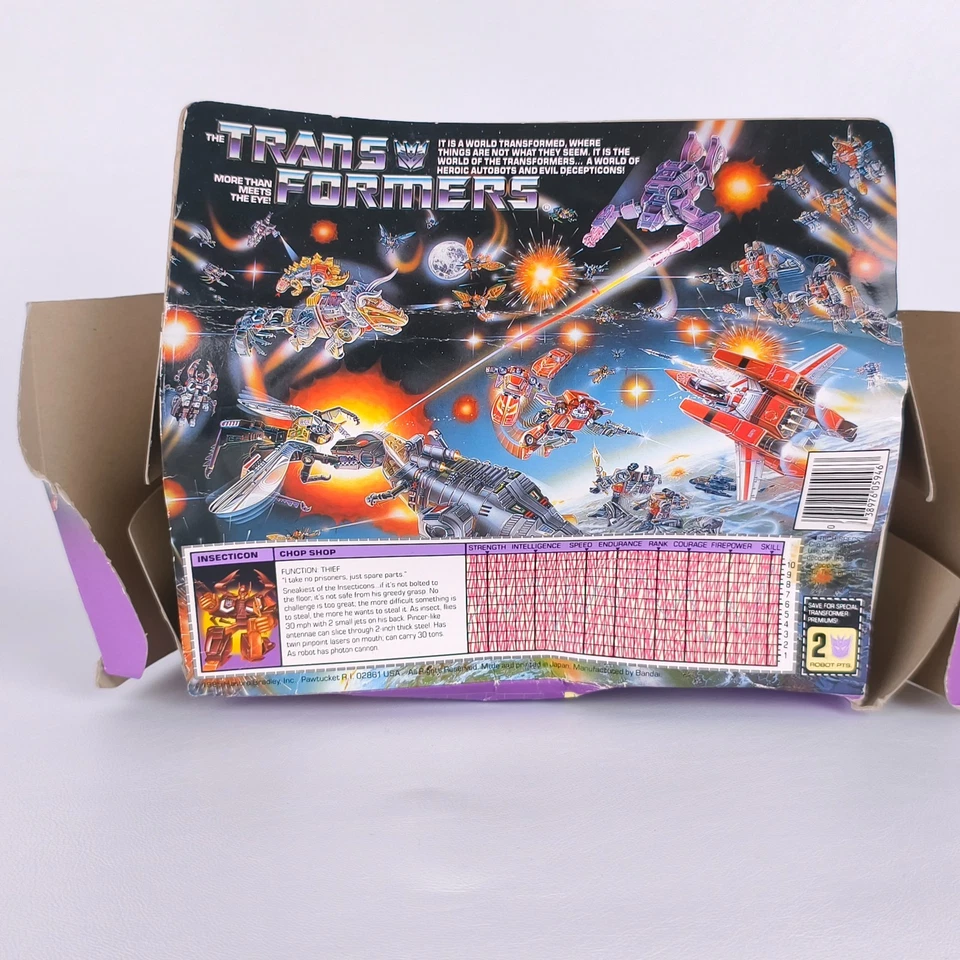 Transformers G1 Chop Shop Unused Contents Insecticon Vintage Sealed Bubble - Image 4 of 4