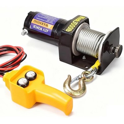 Off-Road Vehicle Self-Rescue Truck-Mounted Home-Use Crane 24V Winch