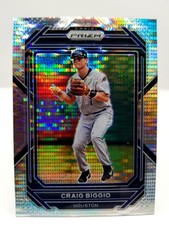 2023 Panini Prizm Craig Biggio #256 Silver Pulsar Prizm Houston Astros