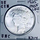 1925 P BU GEM PEACE SILVER DOLLAR UNC MS+++ U.S. MINT RARE COIN 8314