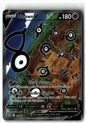 Unown V 177/195 Silver Tempest Alternate Full Art