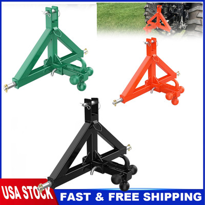 Trailer Hitch 3 Point 2'' Receiver And Towing Ball & Hook Quick Hitch For Tractor